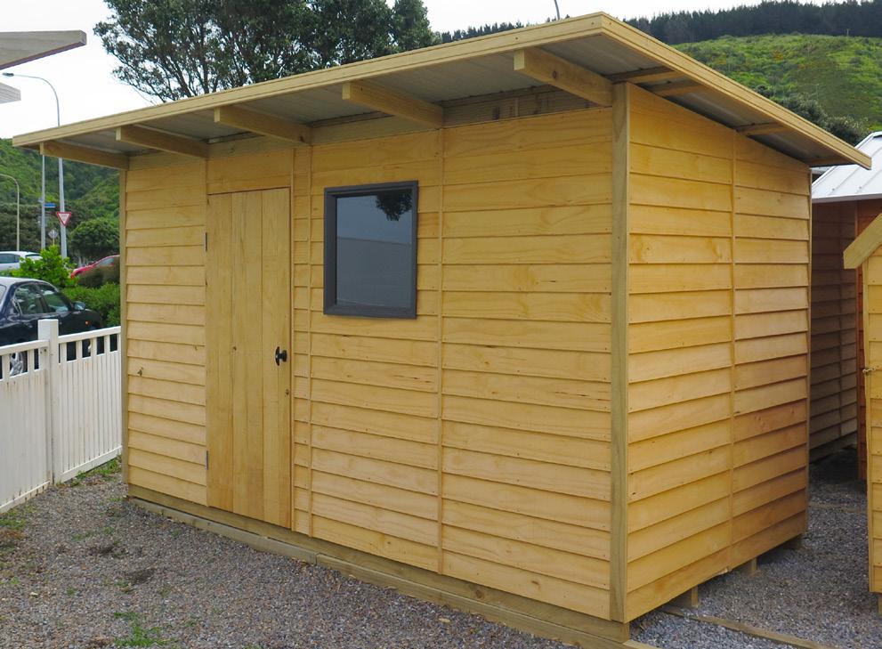 CONTEMPORARY SHEDS 5 models available Optional timber floor kit Option to relocate and/or add an extra door.