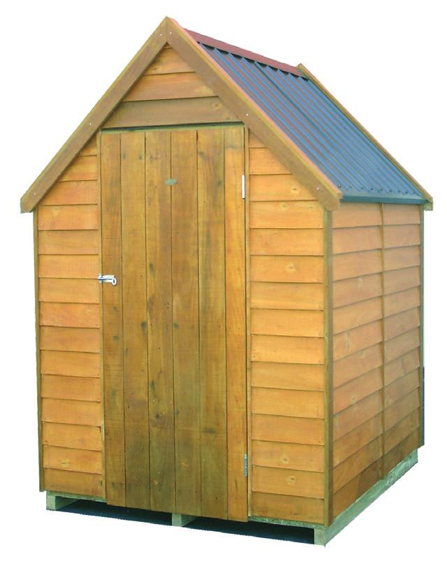 PINEHAVEN CHALET ROOF SHEDS Heights shown exclude timber floor kit.