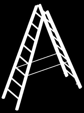 Double ladders Combination double ladder 1028 The wood/aluminium ladder, tried, tested and praised by professionals.