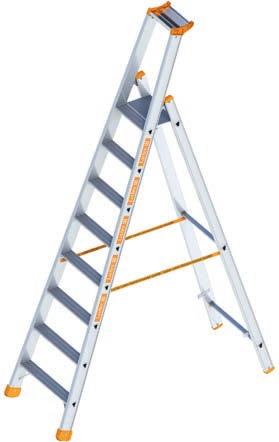 Double ladders Double step ladder TOPIC 1043 The classic double ladder design with comfortable and wide steps.