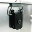 Safety handles with springs, rubber-coated, for convenient transport.