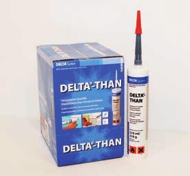 DELTA -THAN DELTA -TILAXX DELTA -LIQUIXX DELTA -ADHESIVE LVC Permanently elastic special rubber compound sealant and adhesive.