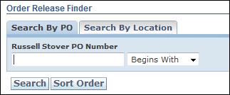 3.0 VIEWING PREVIOUSLY RELEASED PURCHASE ORDERS POs previously released for shipment are viewable through the Russell Stover Transportation Management