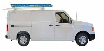 Nissan NV Low Roof Van Packages Base Part #40NVL Shelves are 42 W x 46 H Package includes: (1) Partition #40640 & Wing Kit