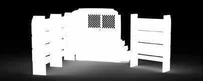 Dividers (Set of 6) #40030 (4) 10 W Plastic Bin #40310 (1) 42 W Shelf Door Kit #40010 (1) 3 Tier Refrigerant Tank Rack #40200 (2) Steel 2 Drawer Cabinet