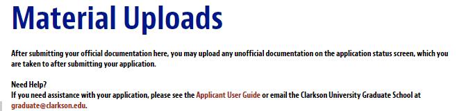 9. How to Upload Materials Official Documents NOTE: You may upload