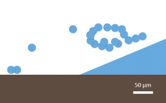Three common scenarios of micro-droplets transition from wetted area to dry area: simple flyover above the contact line (a), fly-over with circular trajectory (b), and levitating at a fixed location