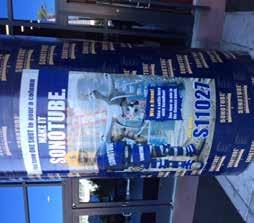 OUTDOOR COLUMN WRAPS Standard 7 11 W x 12 H - $6,300 Shuttle Bus Drop Off - $5,800 Column wraps are a great way to display your message.