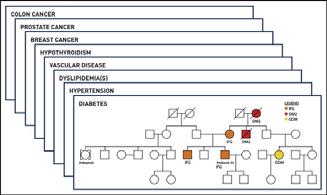 Complex Disease Pedigrees Disease specific pedigrees will soon be utilized to optimize risk stratification and assist with appropriate allocation of resources for disease prevention and early