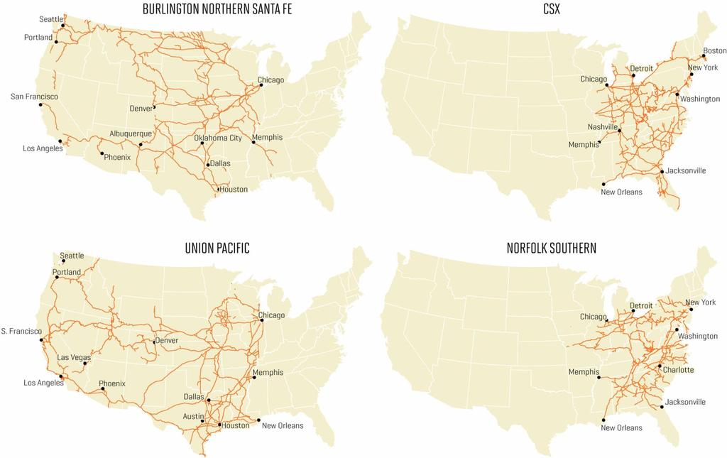 Four Largest US Railroads REES-1