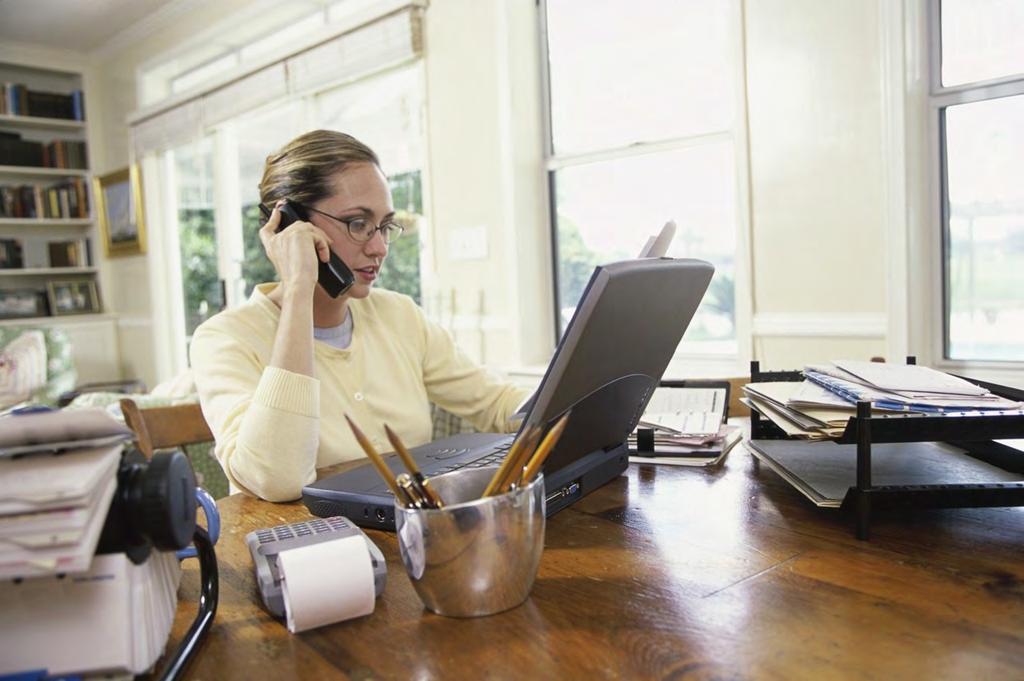 Telecommuting Telecommuting has increased in recent years.