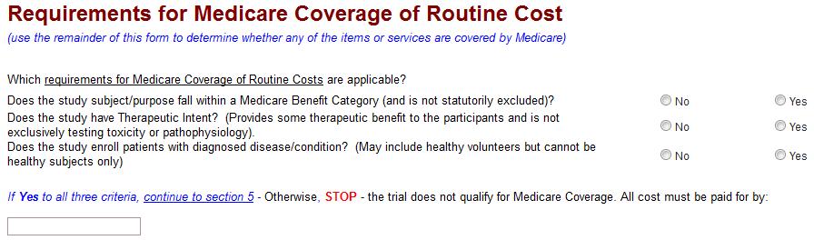 Requirements for Medicare Coverage of Routine Costs 1. REFERENCE the Standard Operating Procedures for Research Billing Risk (SOP-004_ResearchBillingRisk.