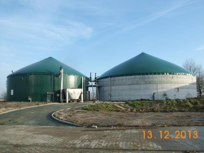 Our plant: Implemented by Standard plant: 1100 m³ Fermenter (insulated, 2