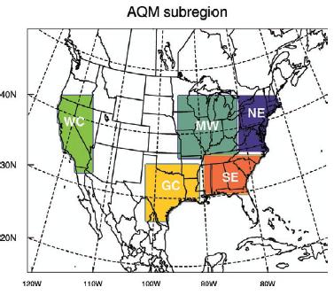 Models estimate climate change penalty on surface O 3 over wide U.S.