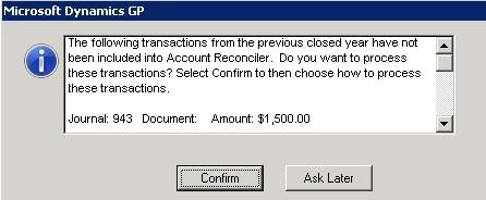 When you open the window for the first time select Redisplay to display your transactions. 3.