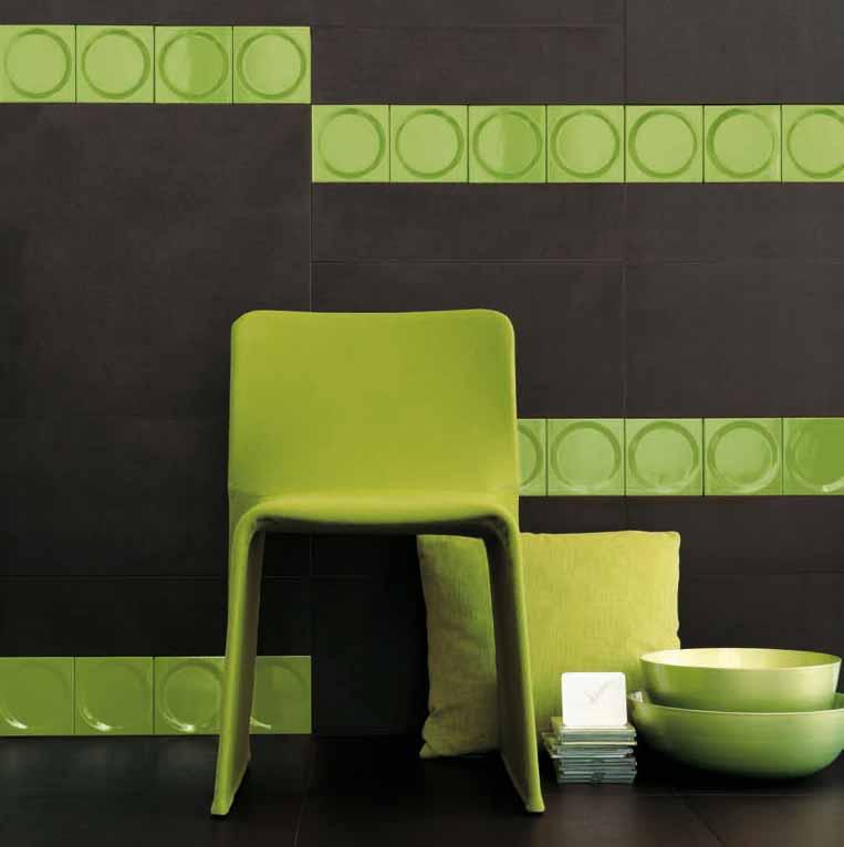 Graphic Colors A fascinating material, enhanced by essential decorations proposed in contrasting shades using background colors, offers graphic solutions that play with a