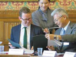 Hayashi, Japan's ambassador to the United Kingdom in the Houses of Parliament, stated that this unprecedented demonstrative project that would aggregate residential negawatt (conserved electricity by