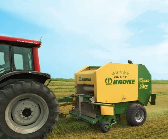 Round Pack Perfect in silage, hay and straw Galvanised pick-up with five rows of tines and 1.