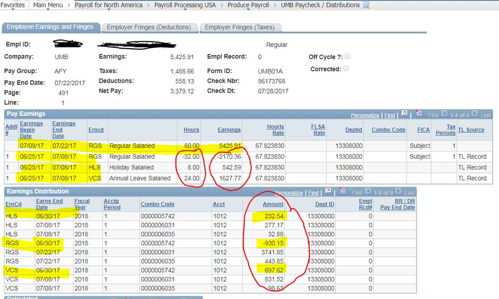Sum of earning=$0 Sum of earnings distribution=$.0 Pay Earnings: 1627.