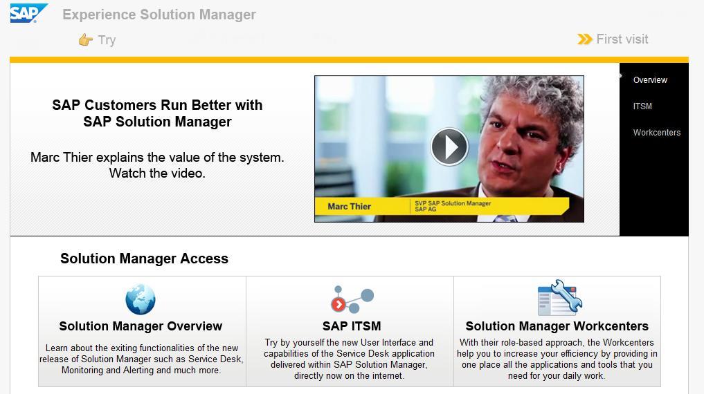 See SAP Solution Manager 7.