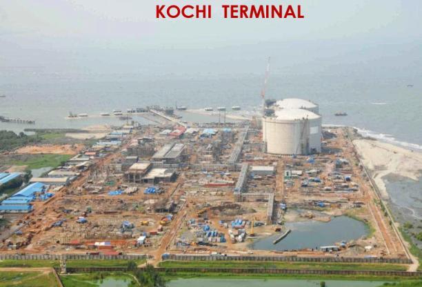 Kochi Terminal to be commissioned by 3QFY14E achieved ~95% completion in 3Q12 Petronet 5 MTPA Kochi LNG terminal project has achieved completion of ~95% during 3QFY12.