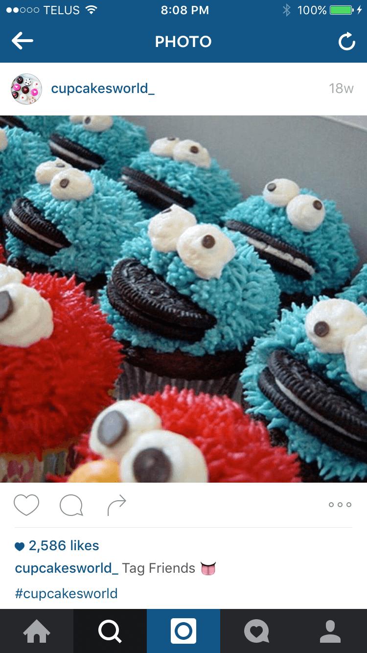 A cupcake company should add Instagram hashtags that are specific to their industry, like