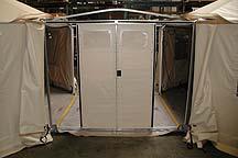 2.2 Vestibule Walls If the Vestibule is installed between two shelter wall segments that contain doors, follow the steps in section 2.2.1, below.