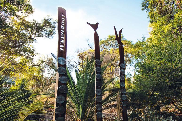 The Walls of Honour Aboriginal section at Bert Togno Park in Wanneroo that celebrates our local Aboriginal stories and history.