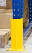Bollards SPECIFICATIONS 1/8 thick steel tube 4 1/2 or 6 diameter Sturdy welded baseplate is made of 1/2 thick steel plate. Includes ø3/4 bolt holes for floor anchors (sold separately).