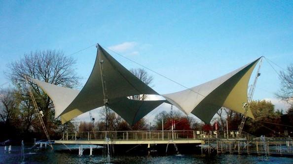 ADVANTAGES OF USING TENSILE STRUCTURES IN URBAN DESIGN Lightweight: The major advantage of tensile membrane structures is its