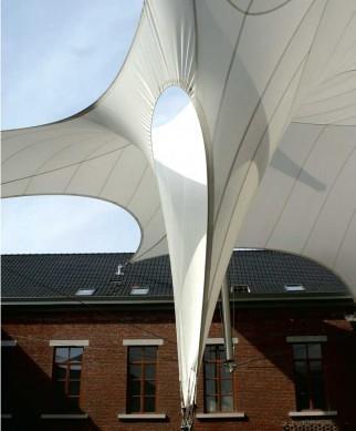 ADVANTAGES OF USING TENSILE STRUCTURES IN URBAN DESIGN Flexibility: Tensile membrane structures are not rigid. Membrane shape deforms in response to snow and wind load.