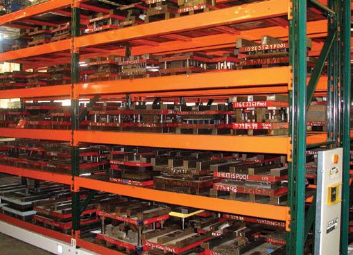 quality and output. Increasing storage space for essential materials such as dies or tooling in zoned work areas boosts overall capacity and output.