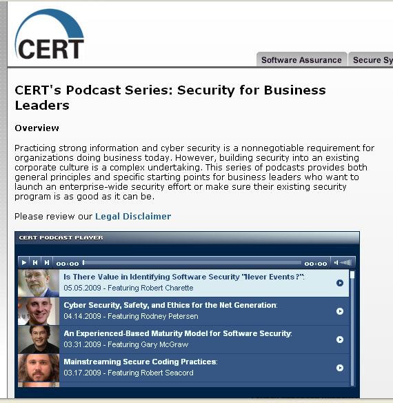 CERT's Podcast Series: Security for