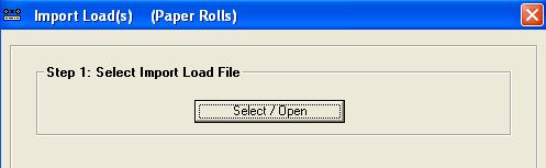 Import: Load Xpert allows user to import data from delimited text files. For importing data, click Import Load List. Then Select Import Load File (Step 1) as shown below.