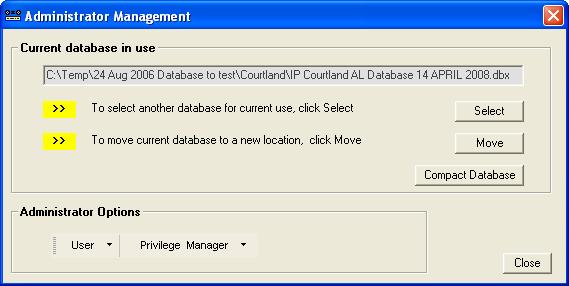 Make sure you verify first the location of the current database in use.