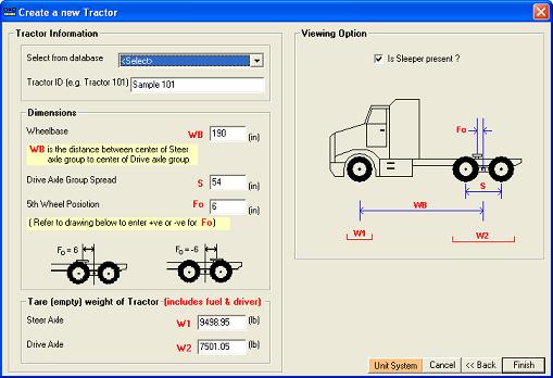 All previously created and saved tractors will be listed and you can select the tractor of your choice. When you choose a tractor, all data including Tractor ID will be displayed.