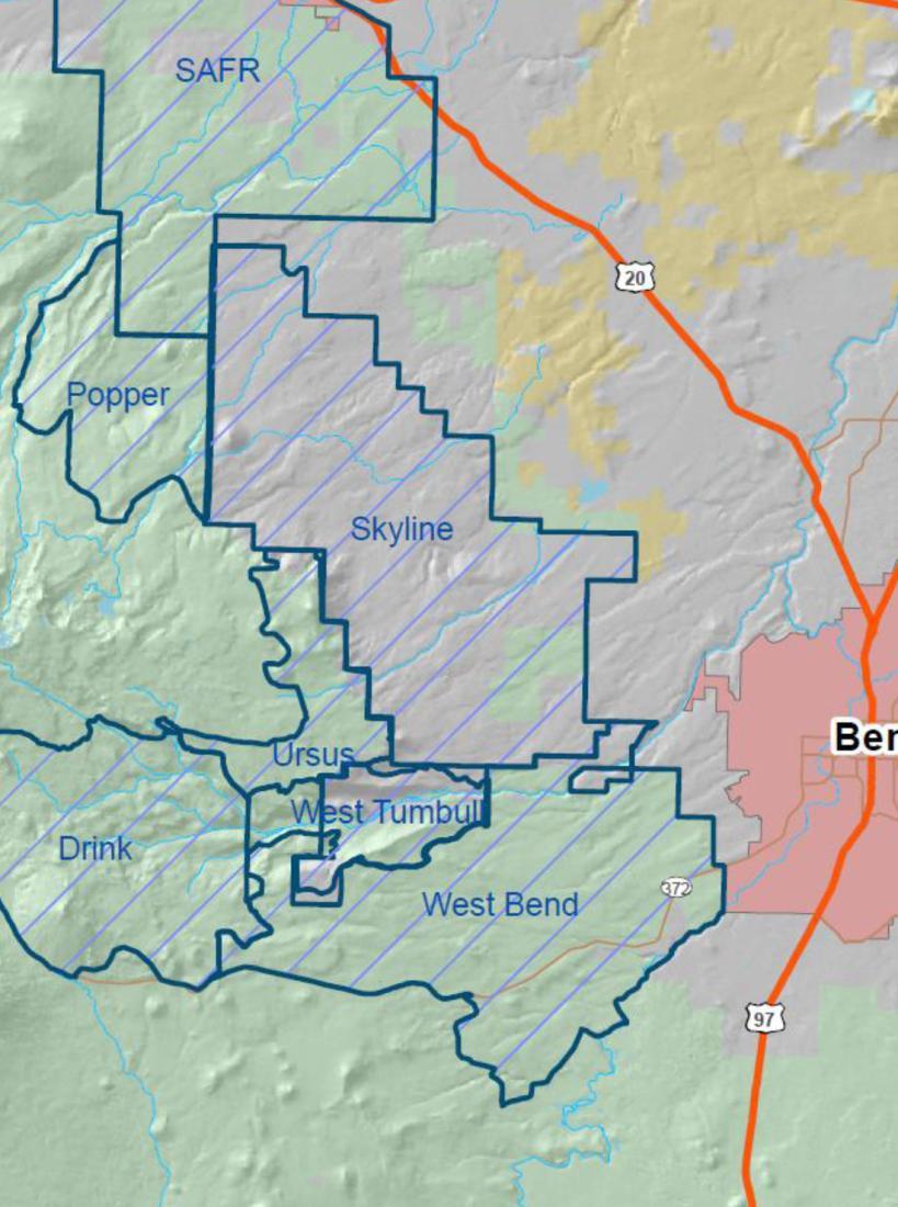 Deschutes Skyline State: Oregon Deschutes National Forest 130,000 acre landscape, including 97,000 acres on National Forest Lands Project Includes: Thinning with biomass removal on 20,000 acres