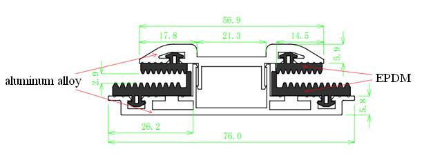 Figure 1 Clamp structure The Modules clamps must not contact the glass directly or deform and damage the glass