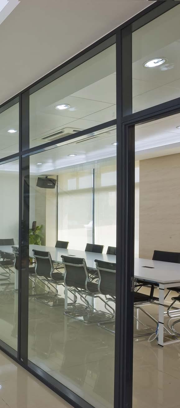 DEKO GV Double Glazed Partition with High Sound Reduction It is proven that daylight has a considerable effect on general well-being and job satisfaction, and that unacceptable levels of noise in the