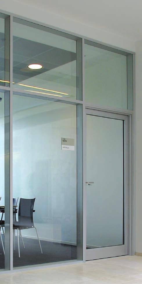 Customised Doors We have developed a door system with a unique DEKO aluminium frame system to match our double glazed partitions.