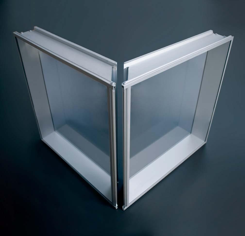 4 The Module Construction DEKO MG is preassembled and is constructed with two layers of 5 mm float or toughened glass fitted within an aluminium profile.
