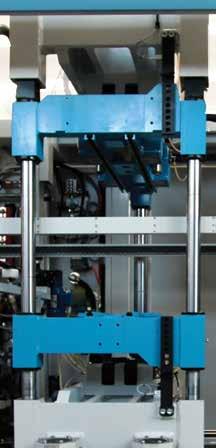 Holes punching press (punch and die) Two movable platen (upper and lower) are driven by three tie-bars Integrated hole punching scrap exhausting system on request Lower platen adjustable