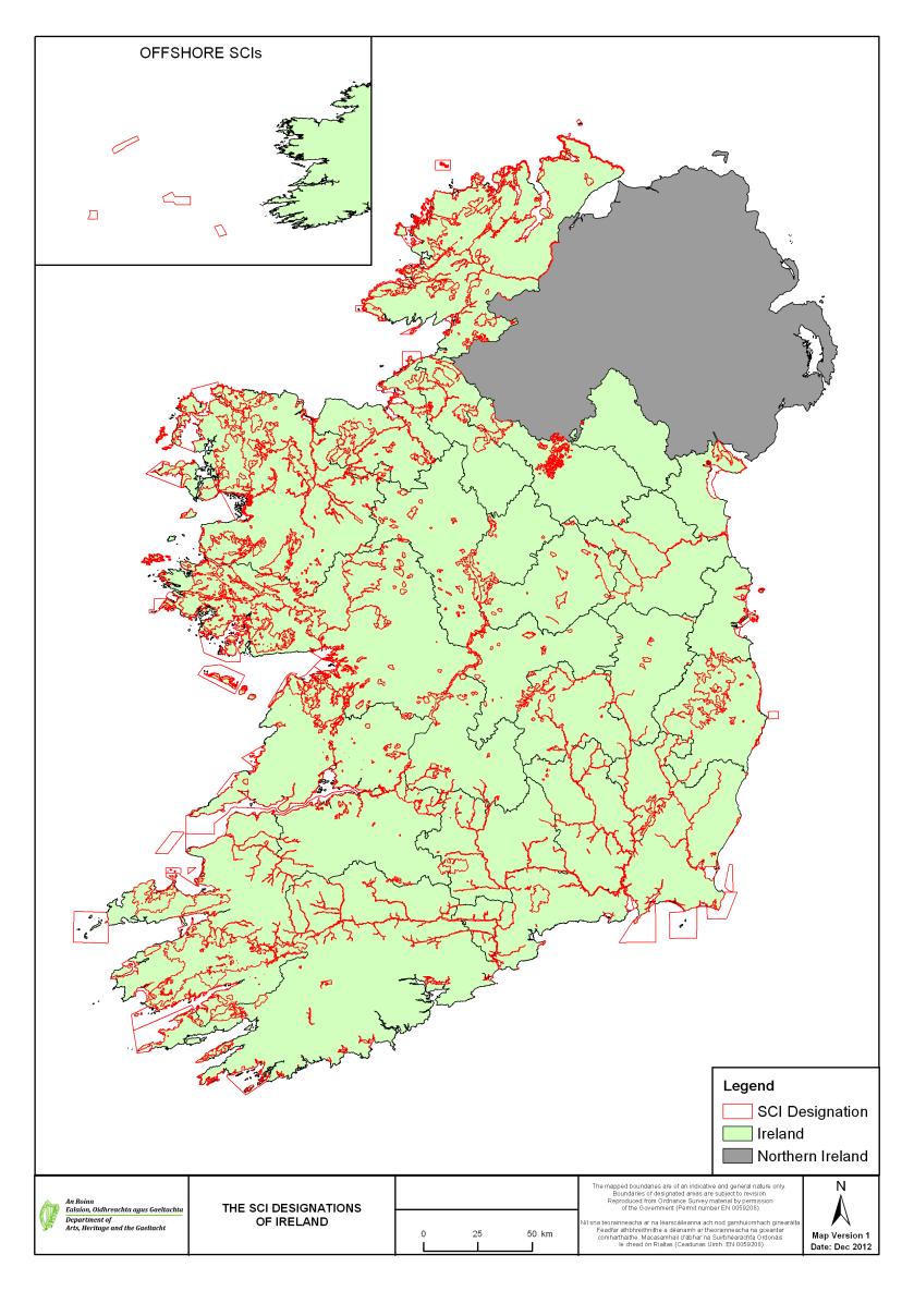 Natura 2000 in Ireland Special Areas of Conservation Designation required under the