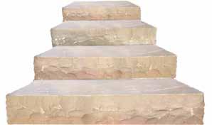 44 Natural Paving Step Treads 45 Step Treads Our step treads are heavy duty, high quality sandstone products, which have been designed with a consistent height of 6 so they can be easily