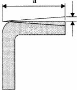 12) Angle between flange and web compared to template ± 4,5 mm per 100 mm of a (Ref. IV.A.1, pg.