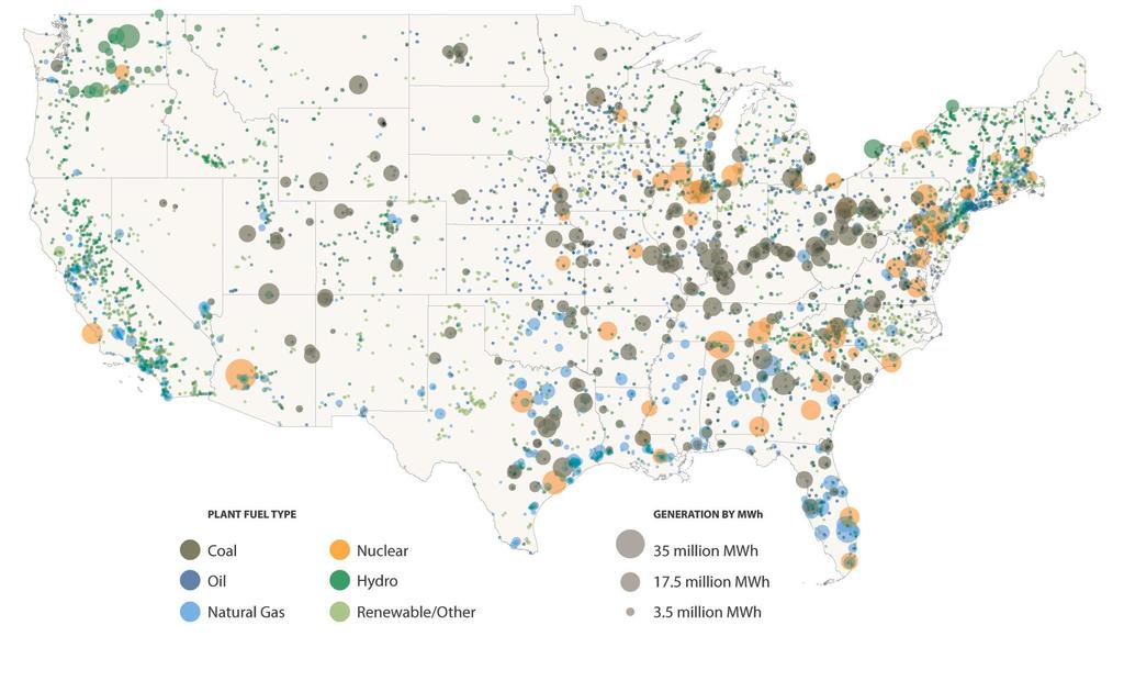 U.S. Power Plants by