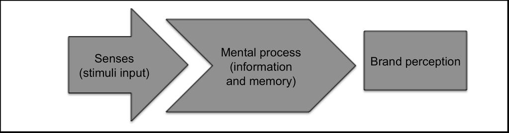 as stimuli that are received via the senses, and processed mentally to form a perception of a brand. Figure 2.4 Consumer cognitive learning Source: Adapted from Sheth et al.