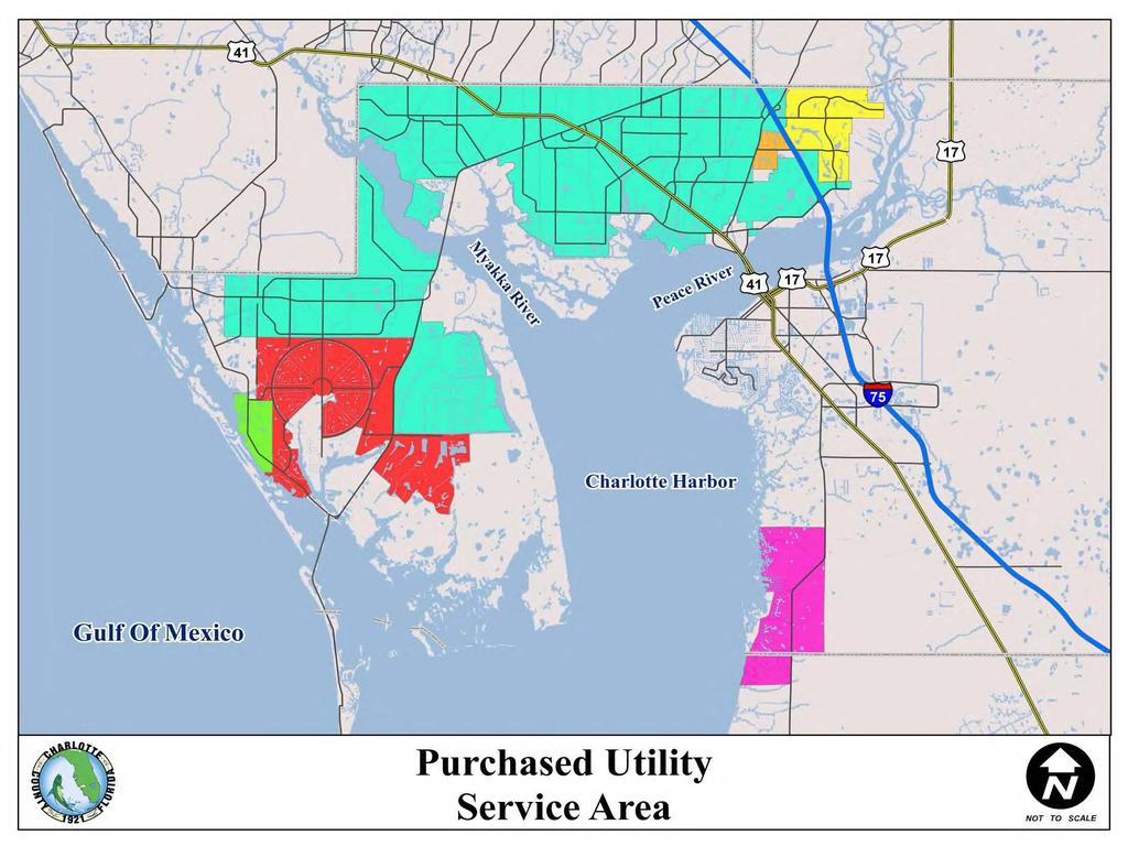 1993 Separation from North Port Utilities 1991 Purchase GDU 15,000 Sewer Connections 28,454 Water Connections 1999 Rampart Utilities 1,400 Water Connections 1,400 Sewer Connections 2003 Deep Creek