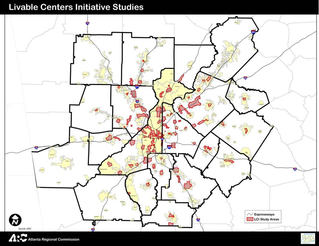 $141 million in planning and transportation funds have been allocated to support 102 distinct planning areas in the region (shown in Figure 15 below).