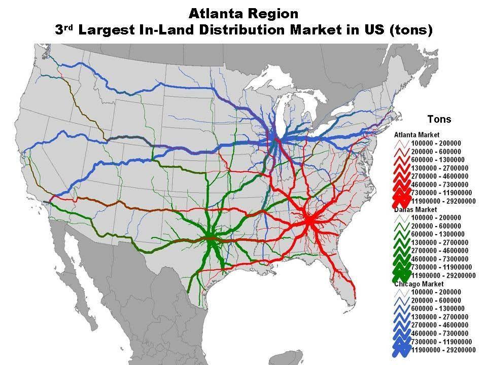 markets. The total regional freight volumes being transported by truck is approximately 84 percent. Truck traffic is primarily focused on the interstate network.